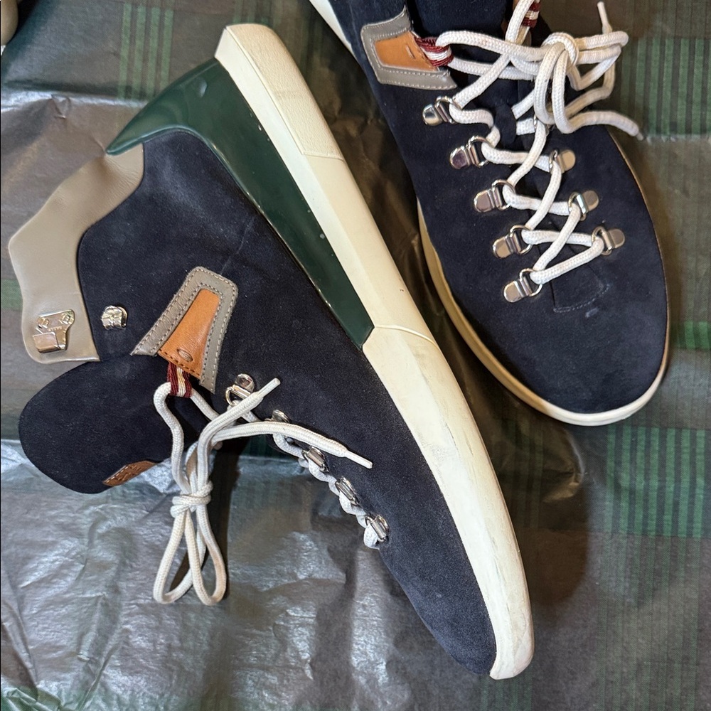 Bally Avyd Men's Navy High-Top Sneakers - Picture 2 of 12